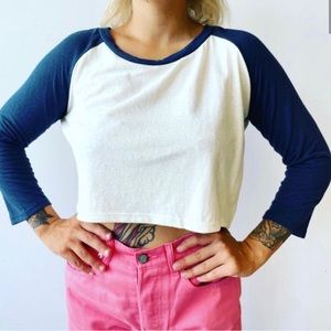 Jungmaven Cropped Baseball Tee NWT